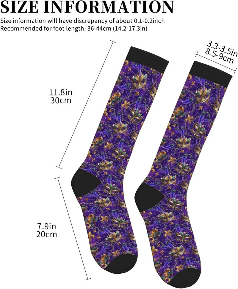 thmnj Compression Socks Knee High Support Socks for Women Men Circulation Stockings for Athletic Running Cycling Flying - Image 2